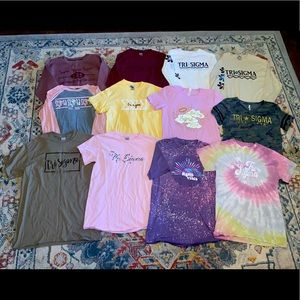 Tri Sigma sorority shirts bundle / SHSU